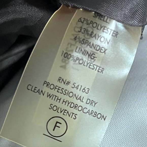 Calvin Klein dress sz 8 gray/White A-line knee length office church - Picture 6 of 6